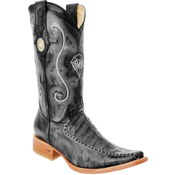 Botas Vaqueras Texana Cocodrilo Negra WD 11-144