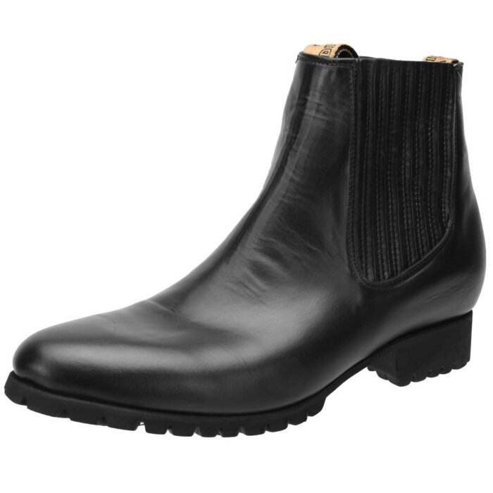 Botines de Charro White Diamonds Boots 10-742 piel Napa color Negro con suela de hule tipo tractor