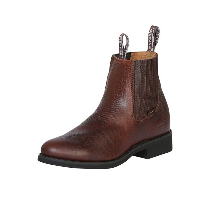 Men's Anklet Work Boots Establo Bullfight Leather Color Honey