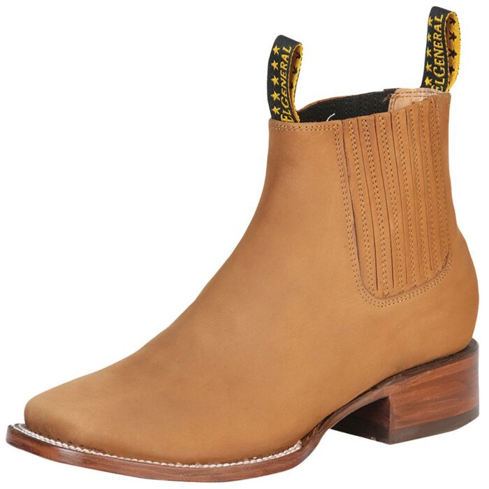 Botines Rodeo Nobuck Liso Color Oro Viejo 126193