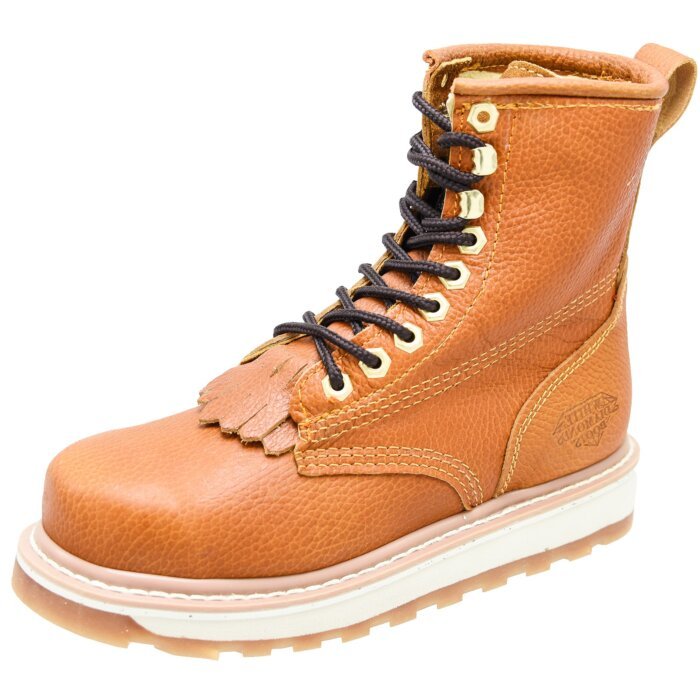 Botines De Trabajo Oro Agujetas Y Corbata WD 11-450