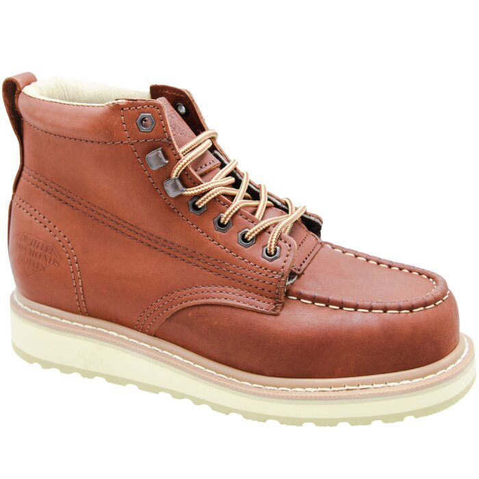 Botines De Trabajo Tipo Mocasín Color Miel WD 11-435