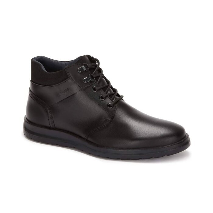 Botín Casual Negro De Piel Para Hombre 327-9465