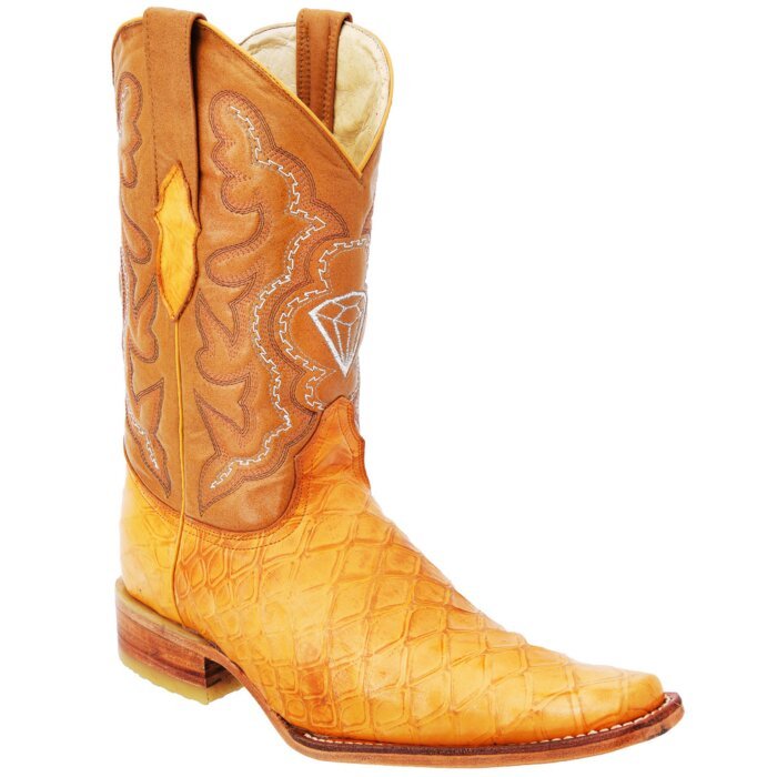 Botas Vaqueras Grabado Oso Hormiguero Mantequilla WD 11-166