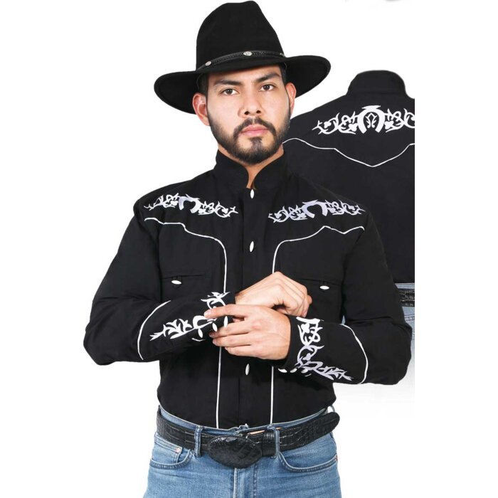 Camisa Charra Negra El Señor De Los Cielos 42879