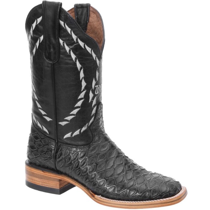 Botas Rodeo Grabadas Oso Hormiguero Negro WD 11-299