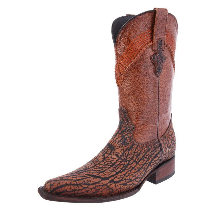 Botas Vaqueras Horma 3X Piel Cuello De Toro Color Cognac WD 11-86