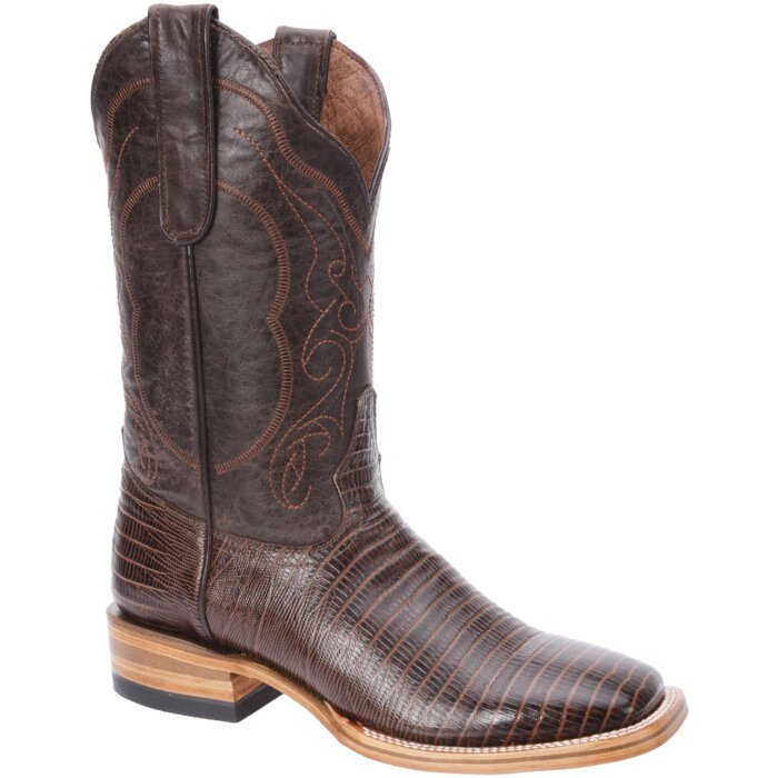 Botas Rodeo Color Café Piel Con Grabado Lizard WD 11-295