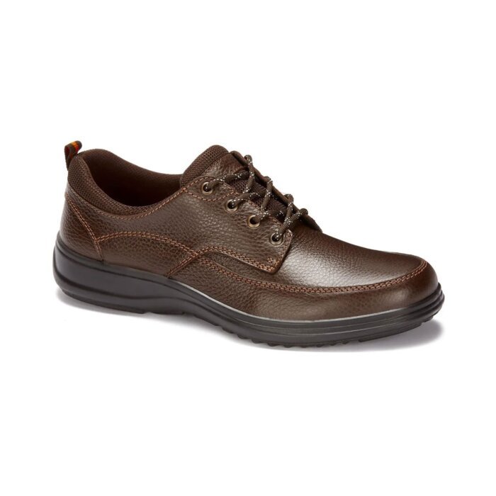 Zapatos Ferrato Confort Para Hombre 100% Piel Color Café Con Agujetas Y Ojal Metálico