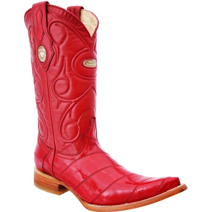 Botas Vaqueras Anguila WD Boots 077 Color Rojo