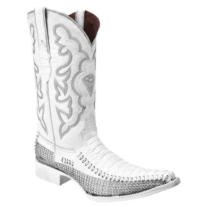 Botas Vaqueras Blancas De Moda Coco Clón WD 11-100