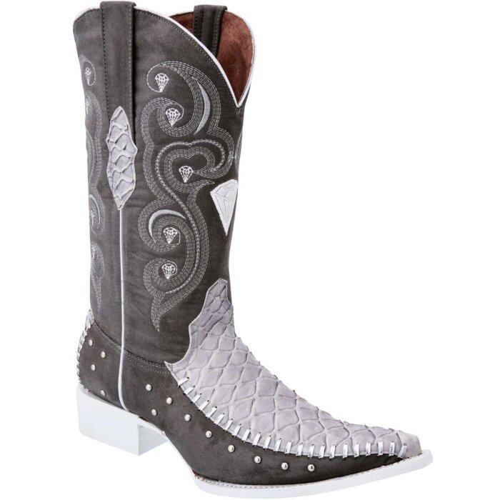 Botas Vaqueras Oso Hormiguero Clón White Diamonds Boots 10-137 Gris