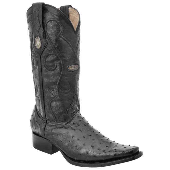 Botas Vaqueras Avestruz WD Boots 210 Negro