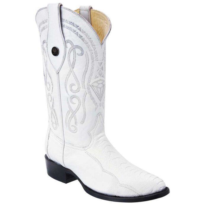 Botas Vaqueras Pata De Avestruz WD Boots 239 Blanco