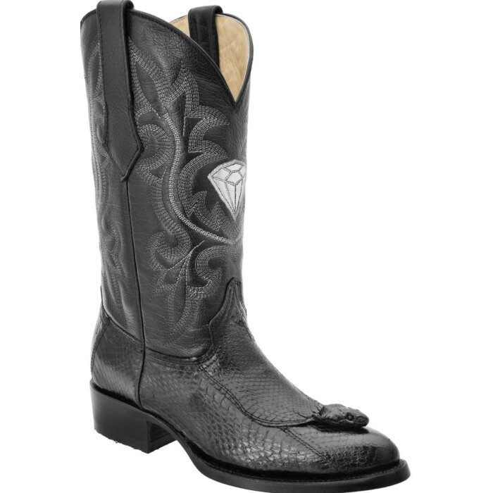 Botas Vaqueras Víbora Con Cabeza WD Boots 11-207 Color Negro