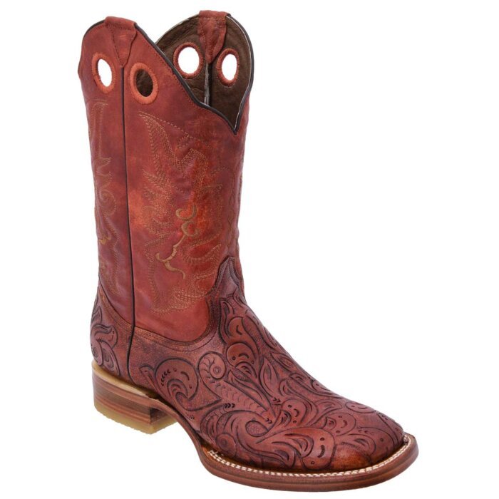 Botas Rodeo Americana Cinceladas Color Cognac WD 11-269