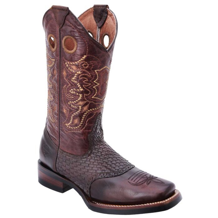 Botas Rodeo Con Antifaz Petatillo Color Café WD 11-329