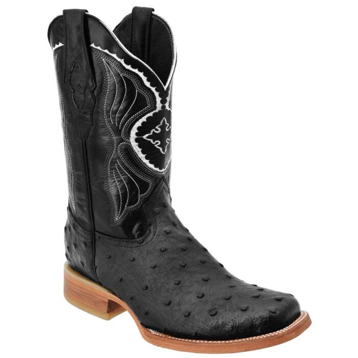 Botas Rodeo Avestruz Clón WD Boots 341 Negro