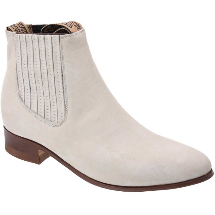 Botines Charros Color Tortola Piel Nubuck Tradicional WD 11-723