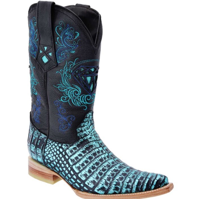 Botas Vaqueras Coco Belly Glaseada WD Boots 097 Turquesa