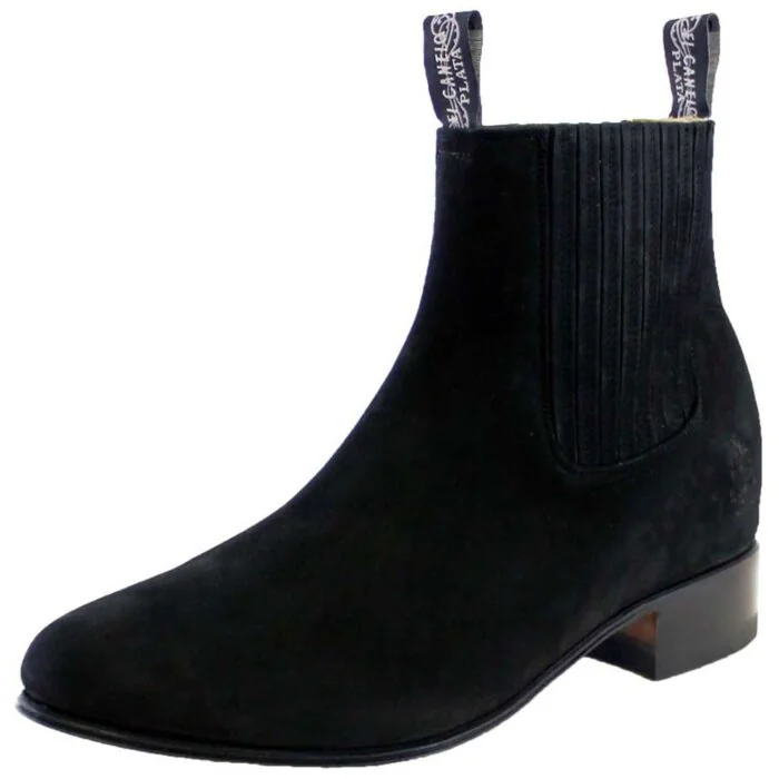 Botines Charros Negros El Canelo 3663 Nobuck