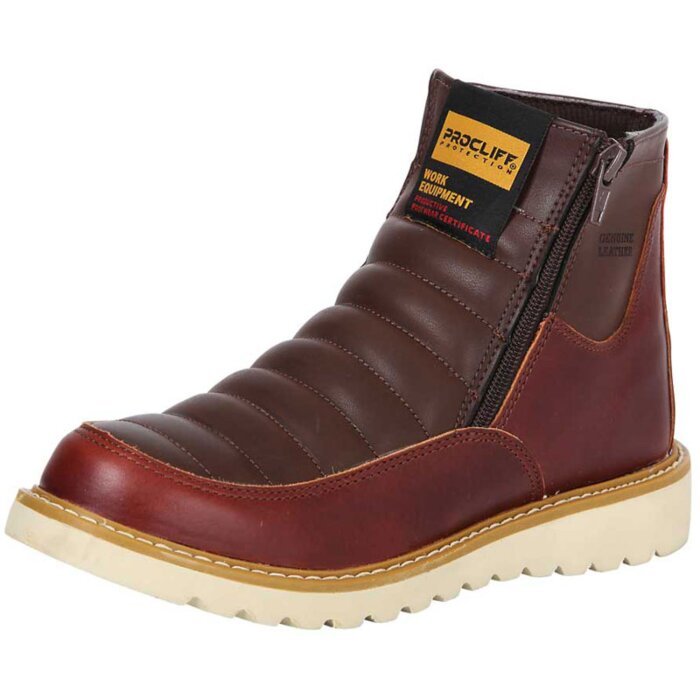 Zapato De Trabajo Para Dama Cliff  35205 Color Vino
