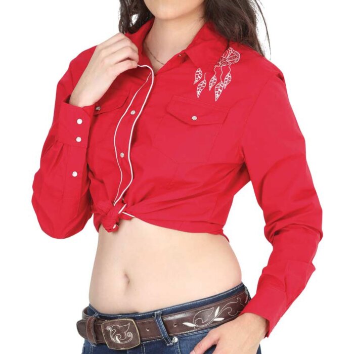 Blusa Vaquera Roja El General Dama 40479