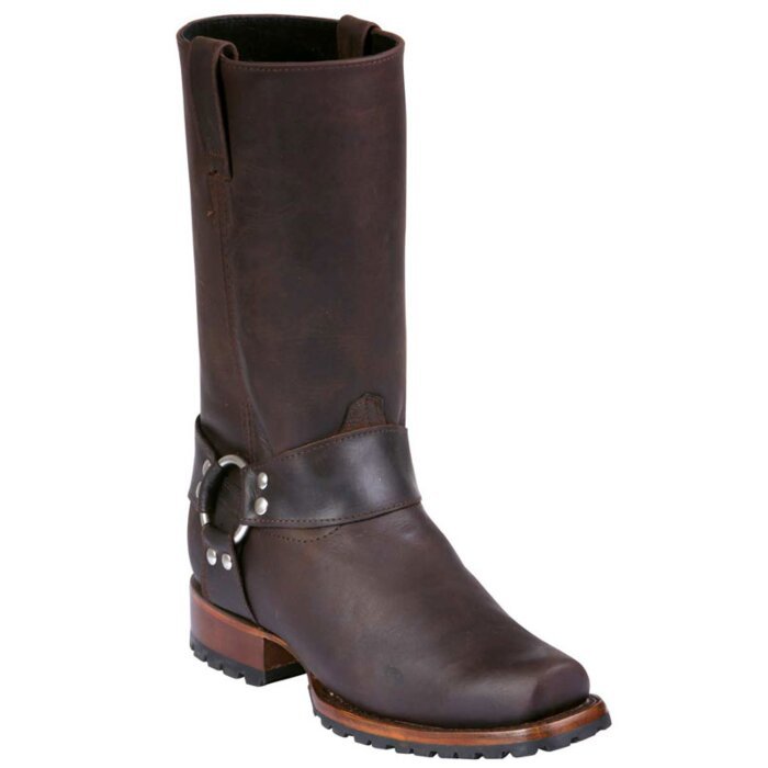 Botas Biker Piel Crazy El General 40673 Color Choco