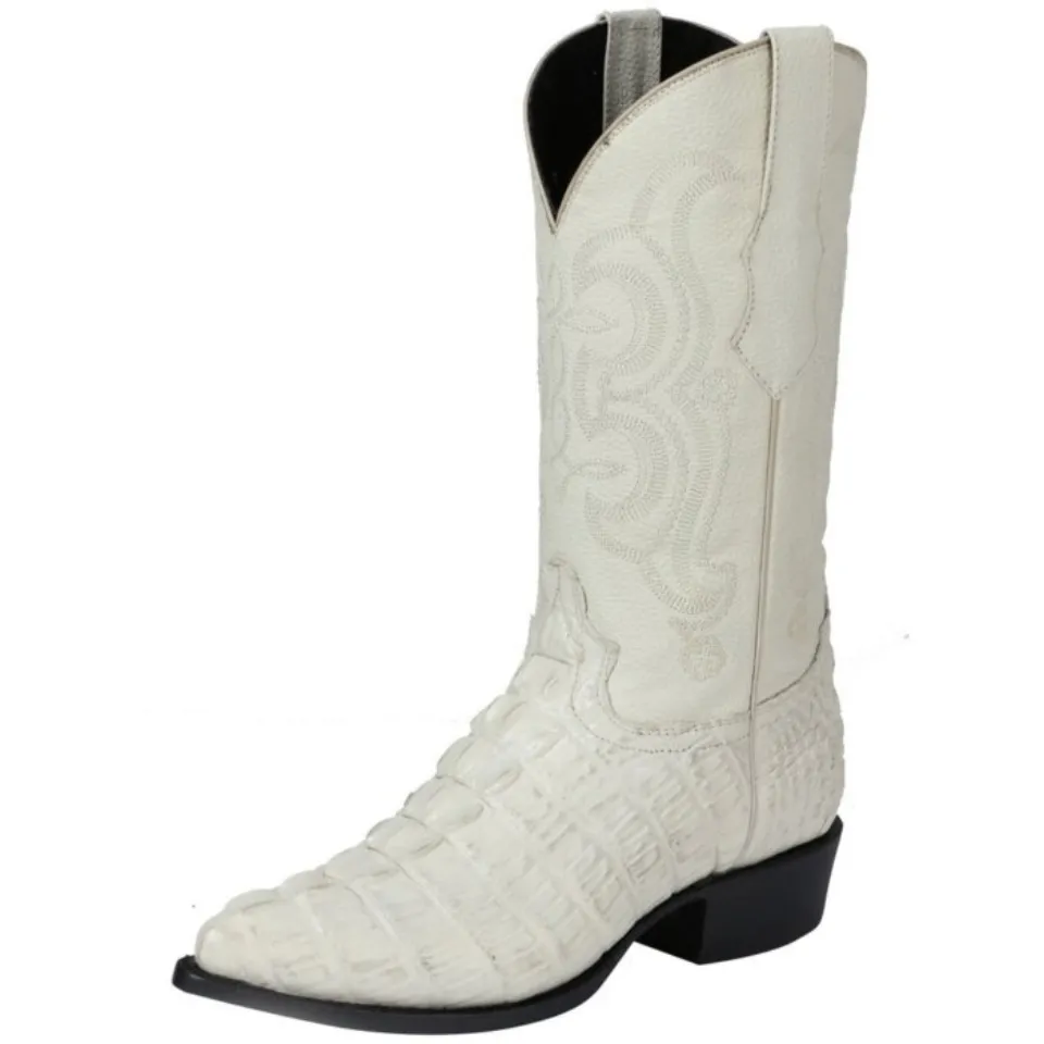 Botas Vaqueras Imitación Caimán 40845 Hueso