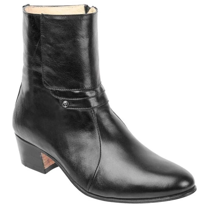 Botines De Vestir Para Hombre Visconti 722 Color Negro