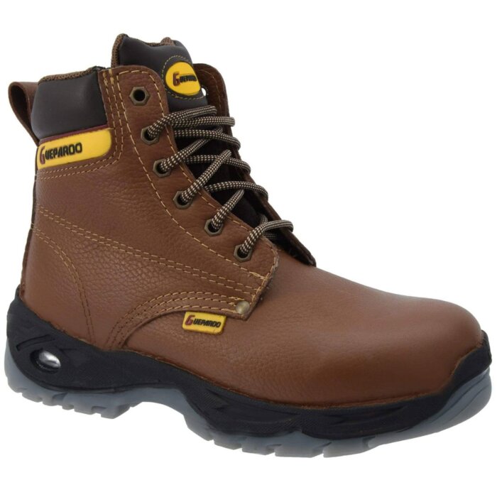Botin De Trabajo Suela Con Burbuja De Aire Guepardo 1944 Color Café