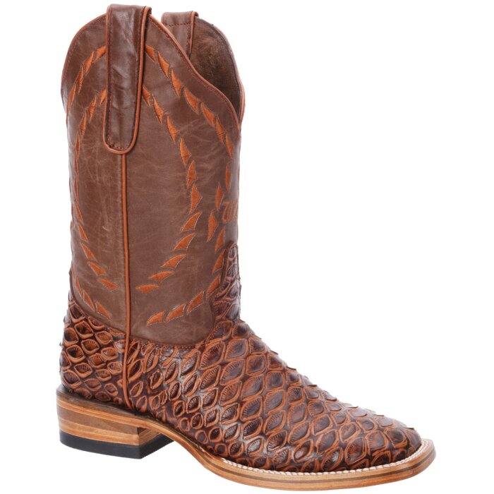 Botas Rodeo Grabadas Oso Hormiguero Color Cognac WD 11-298
