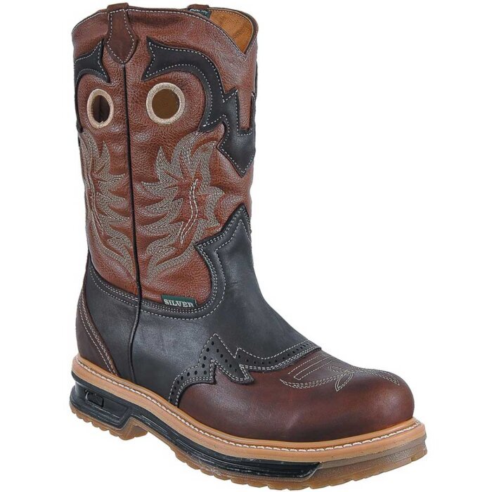 Bota De Trabajo Horma Amplia  Silver Bull 6035 Café