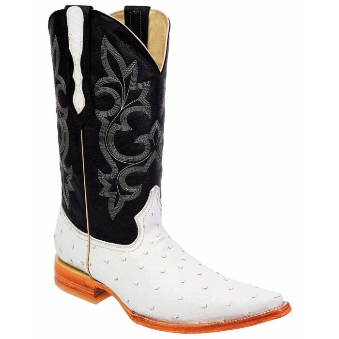 Botas Vaqueras Imitación Avestruz Clon BD01 Hueso
