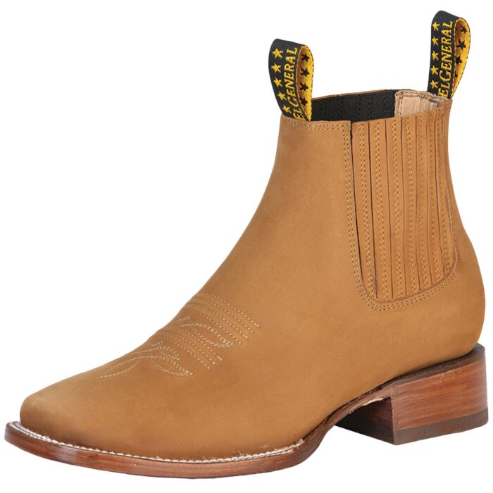 Botines Rodeo Color Oro Viejo El General Nobuck 126190