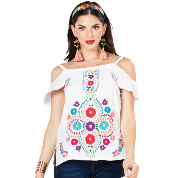 Blusa Artesanal Mexicana 603067 Blanca