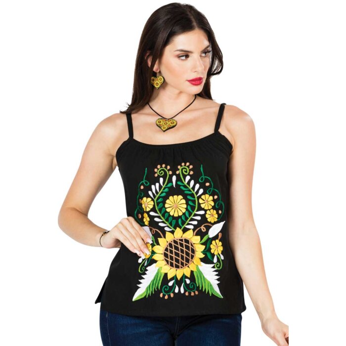 Blusa Artesanal Mexicana 603070 Negra