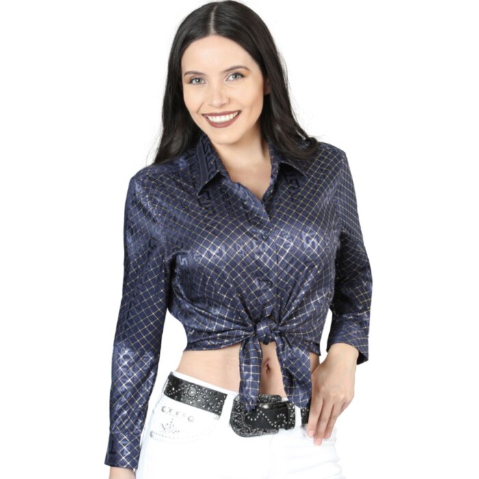 Blusa Manga Larga De Moda Navy Blue 44560