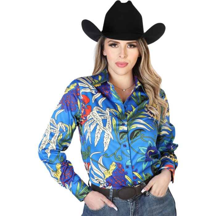 Blusa Vaquera ESDLC 43895 Color Azul Rey