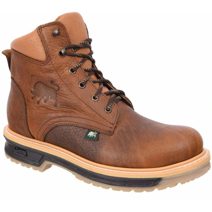 Laced Work Shoes  Silver Bull 664 Ocre Color
