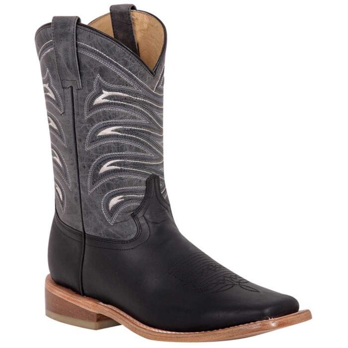 BOTAS RODEO EL GENERAL ROD-19-40 PIEL BOVINO CRAZY COLOR NEGRO