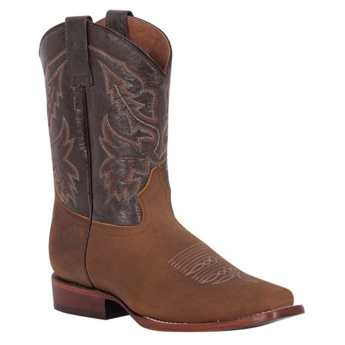 Bota Rodeo Piel Crazy El General 43007 Color Tan
