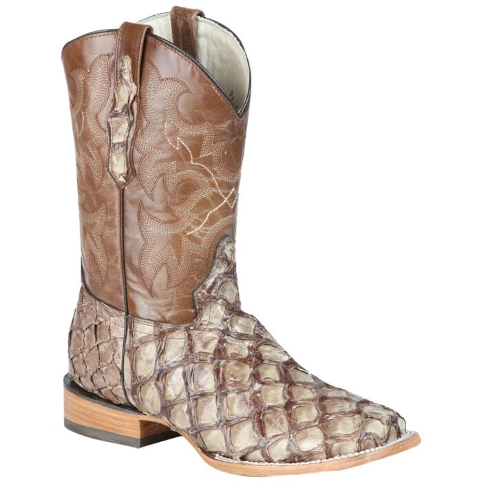Botas Rodeo Exóticas Monster Fish Color Mink 100 Años 44114