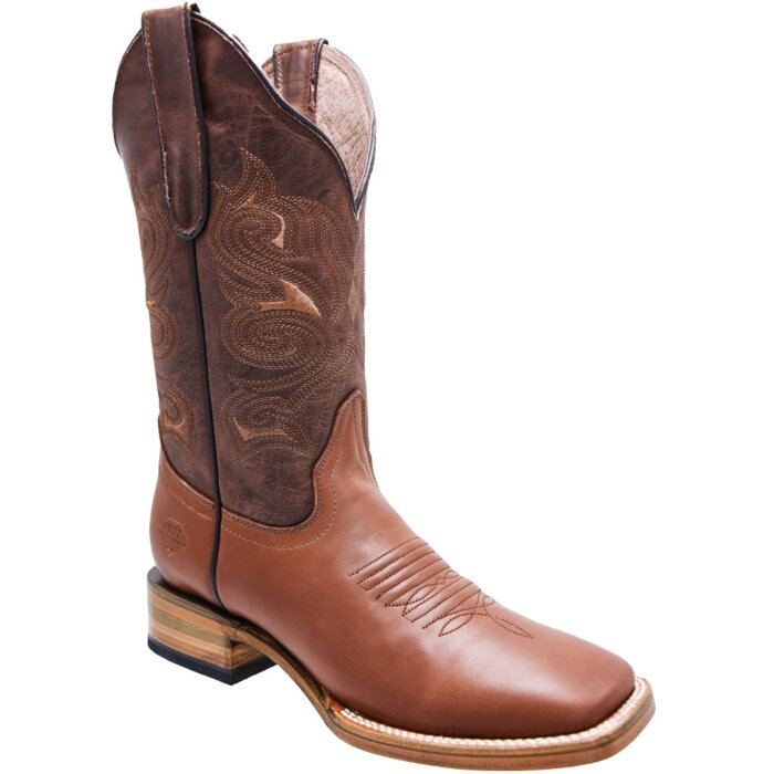 Bota Rodeo Para Mujer Piel Napa Color Miel WD 11-504