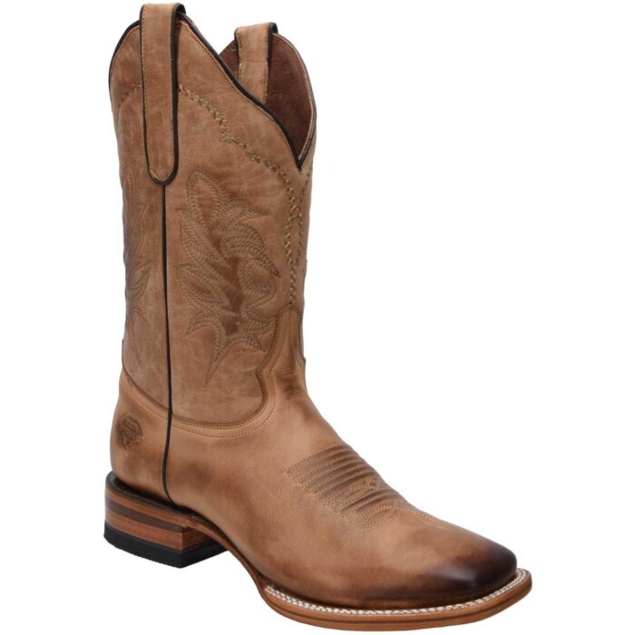 Botas Rodeo Piel Napa WD 11-334 Arena Punta Quemada