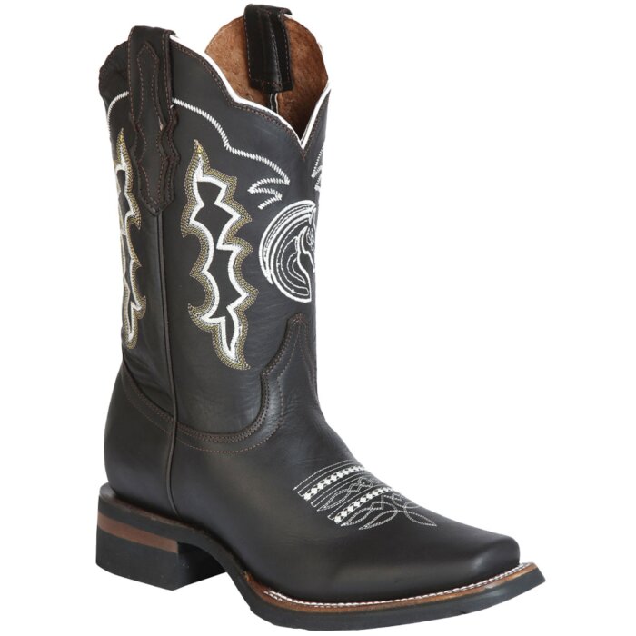 Botas Rodeo Negras El General 51114 Piel Crazy