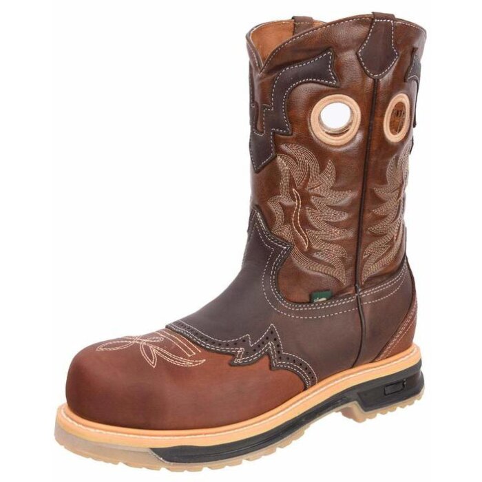 Bota Trabajo Con Punta De Acero Silver Bull 1035 Café