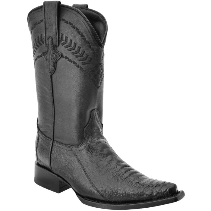 Botas Vaqueras Pata De Avestruz 3X WD 11-047 Color Negro