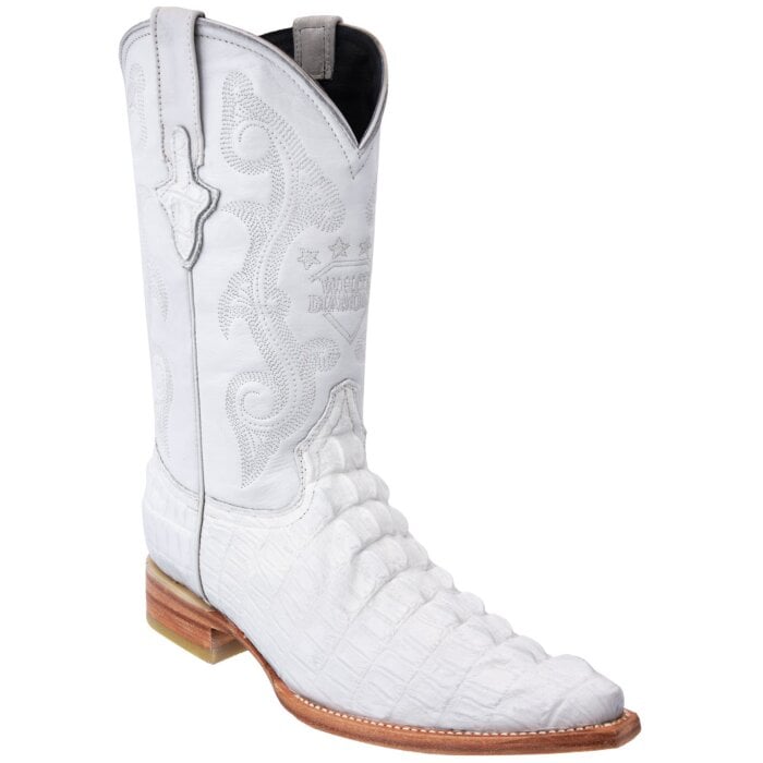 Botas Vaqueras Grabado Cocodrilo Color Blanco WD 11-126