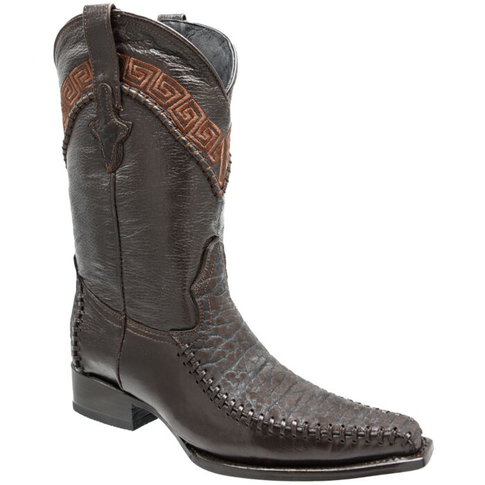 Botas Cuello De Toro Color Café Tejida Europea WD 11-158